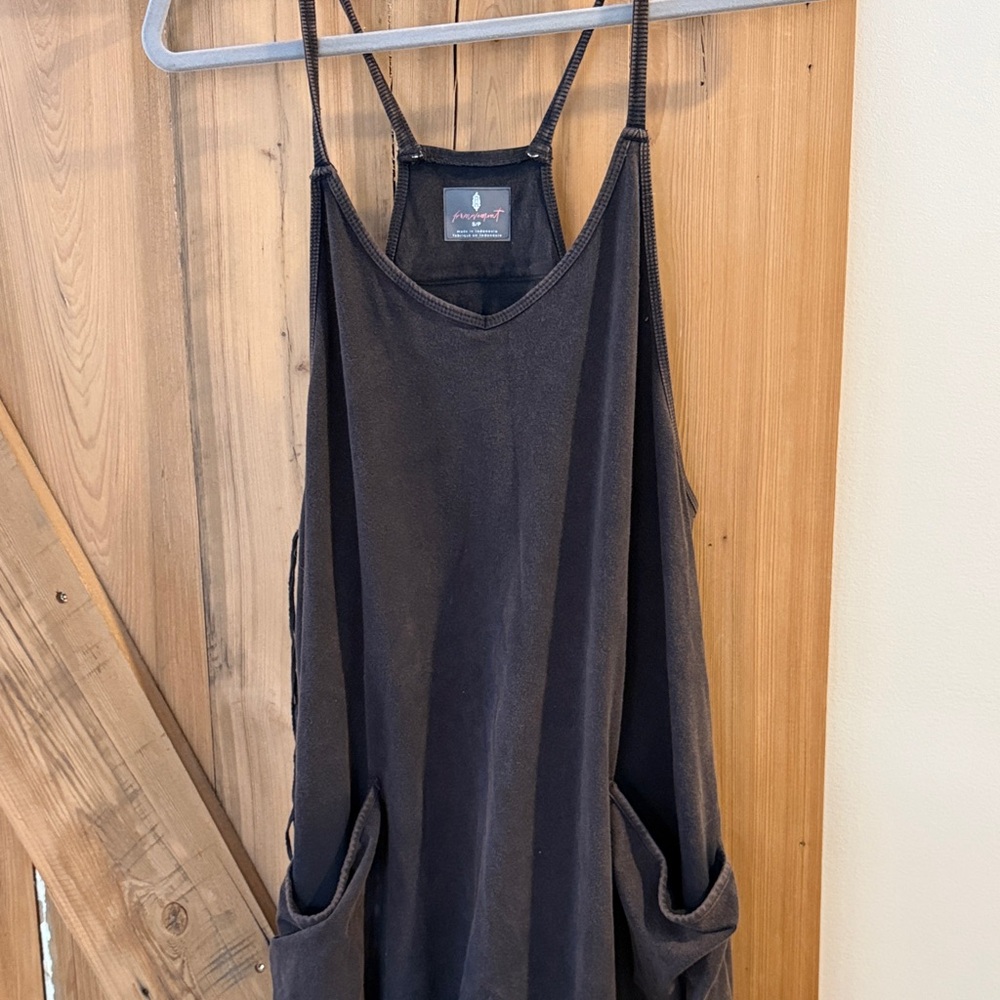 Free People romper jumpsuit FP black Wahed Black small worh 3 Scarves - Picture 4 of 8